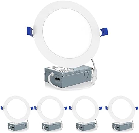 Meconard 4 Pack 6 Inch LED Recessed Lighting
