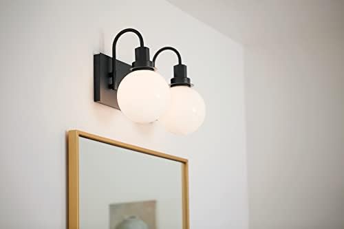 Kichler Hex 2-Light Bathroom Vanity Light, Black