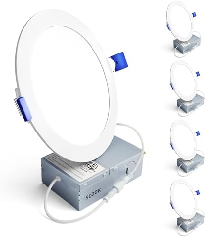 Ensenior 4 Pack 6 Inch LED Recessed Light