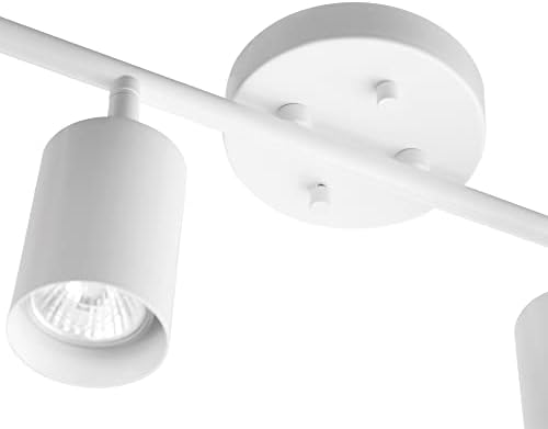 Globe Electric 57011 4-Light Track Lighting, Matte White