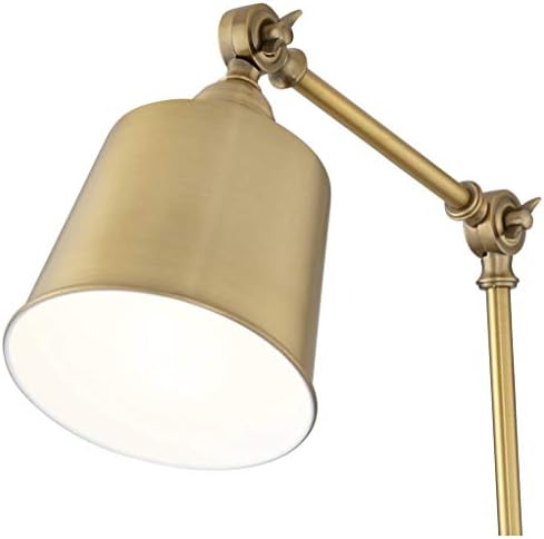 Mendes Antique Brass Swing Arm Wall Lamps Set of 2