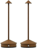LED Rechargeable Cordless Table Lamps, Brown