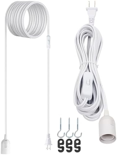 JACKYLED 20Ft Extension Hanging Lantern Cord