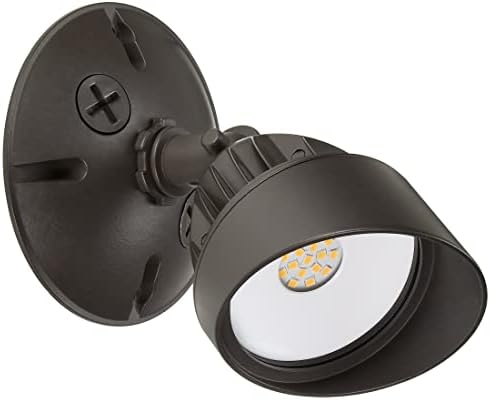 Maxxima 2-Pack LED Outdoor Flood Security Wall Lights, Brown