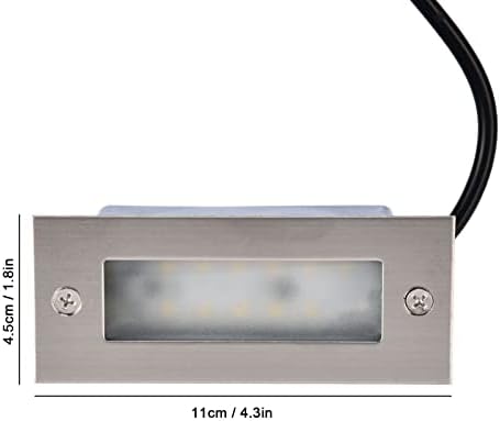 Step Lights,3W Landscape Stair Lights Waterproof Stainless Steel