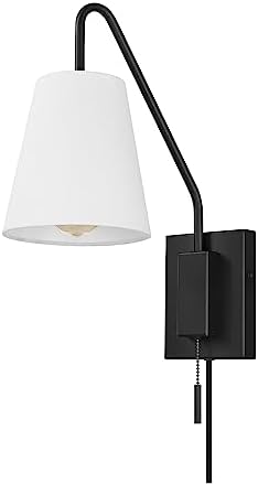 Globe Electric Matte Black Swing Arm Wall Sconce