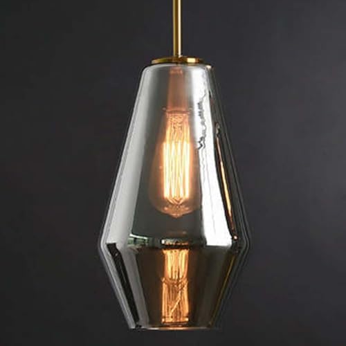 39.4in Adjustable Industrial Glass Pendant Light