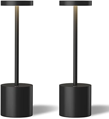 TBBGA Set of 2 Rechargeable Cordless Table Lamps