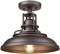 FEMILA Oil-Rubbed Bronze Outdoor Semi Flush Ceiling Light