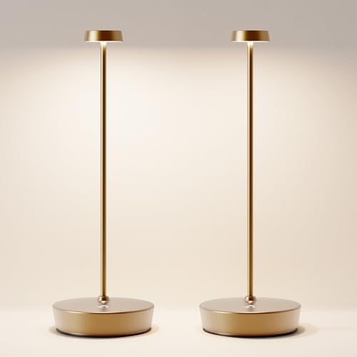 2 Pack Rechargeable Cordless Table Lamps, 6000mAh