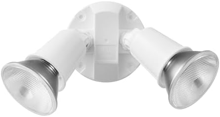 Globe Electric 240 W Twin Head White Hardwired Switch Activated