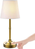 Rechargeable Cordless Touch LED Table Lamp, Bronze