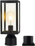 Windben Outdoor Post Light, 13.8", Matte Black