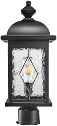 Outdoor Post Light Hard Wired 16 Inch Height Pier Mount Outdoor