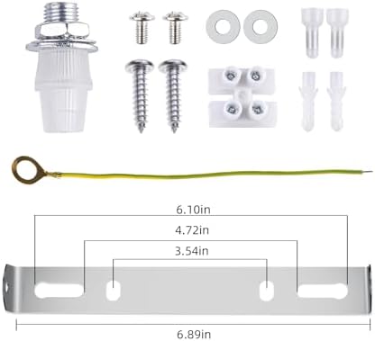 Arturesthome 7" White Ceiling Plate Light Kit