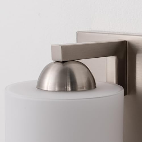 mirrea 3-Light Brushed Nickel Bathroom Vanity Light