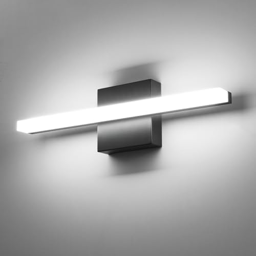 Combuh 16 Inch Black LED Bathroom Vanity Light