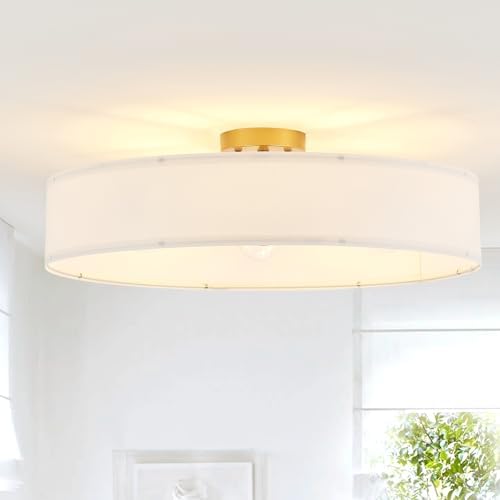 VILUXY 24" 5-Light Semi-Flush Mount Ceiling Light
