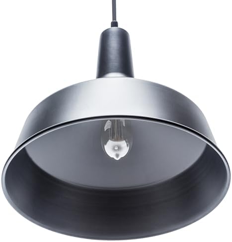 GLOBE Electric 65155 1-Light Pendant Light, Matte Black
