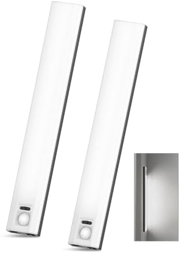 10 Inch Under Cabinet Lights, 2 Pack, Black