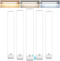 11.8 Inch Rechargeable Motion Sensor Under Cabinet Lights, 5 Pack