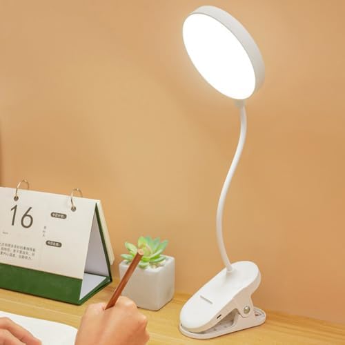 Adjustable Clamp Study Lamp, USB Rechargeable