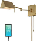 JONATHAN Y Arlo 22" Metal Swing Arm Wall Sconce, Brass Gold
