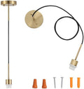 Adjustable Pendant Light Kit, E26 Socket, Gold