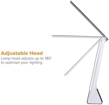 Bostitch Office Rechargeable LED Desk Lamp, Black