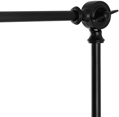 WINGBO Rattan Swing Arm Wall Sconce, Black, 2 Pack
