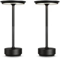 2 Pack 5000mAh Rechargeable Cordless LED Table Lamps