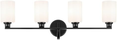 Kichler Gioe 4-Light Bathroom Vanity Light, Black