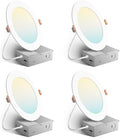 Amico 4 Pack 6 Inch Ultra-Thin LED Recessed Ceiling Light