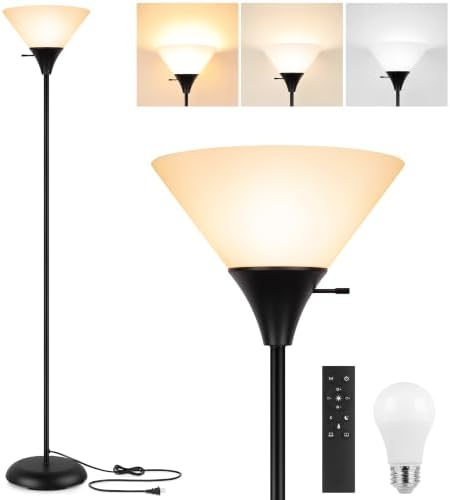 Coucrek Torchiere Floor Lamp for Living Room