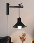 Plug-in Swing Arm Wall Sconce with Dimmable Switch
