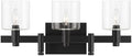 Eurofase Decato 3-Light Bathroom Vanity Light, Black