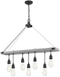Westinghouse 6116400 Elway Seven-Light Chandelier, Antique Ash