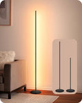 EDISHINE 59.84" LED Corner Floor Lamp, Black