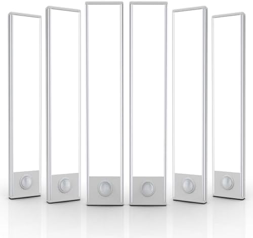 6 Pack Under Cabinet Motion Sensor Lights, Rechargeable
