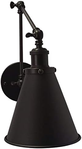 Industrial Black Wall Sconce Set of 2