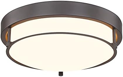 12 Inch Oil Rubbed Bronze Flush Mount Ceiling Light