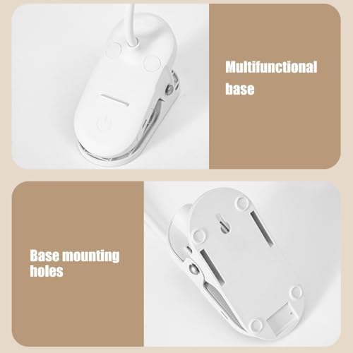 Adjustable Clamp Study Lamp, USB Rechargeable