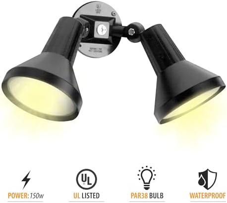 Ciata 15" 2-Head Outdoor Security Flood Light