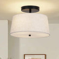 3-Light Semi Flush Mount Ceiling Light, 12.6 Inch