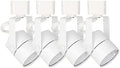 MR16 GU10 Track Lighting Heads, White, 4 Pack