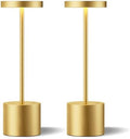 Light Gold Cordless Rechargeable Table Lamp, 4000mAh Battery