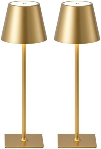 KDG Cordless Table Lamps Set of 2, 4000mAh
