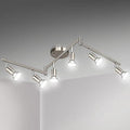 Unicozin LED 6 Light Track Lighting Kit, 46.5'' Matt Nickel 6 Way