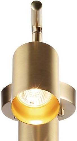 Globe Electric Pratt 4-Light Track Lighting, Matte Brass