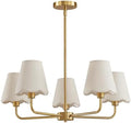 KAISITE Modern Gold 5-Light Chandelier